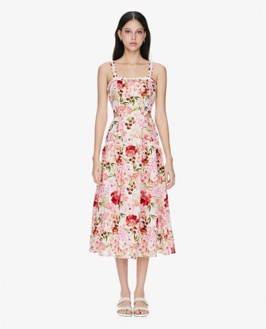  GIGI - Đầm hai dây midi in hoa nữ tính 