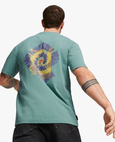  PUMA - Áo thun nam cổ tròn tay ngắn Downtown 