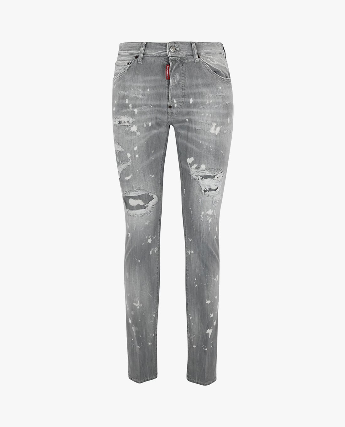 DSQUARED2 - Quần jeans nam ống đứng phối wash bạc nổi bật