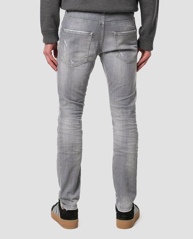  DSQUARED2 - Quần jeans nam slim-fit Skater Grey Garffiti 