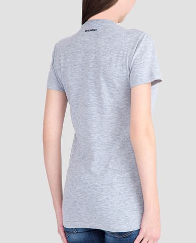  DSQUARED2 - Áo thun nữ cổ tròn tay ngắn Canada Bear 