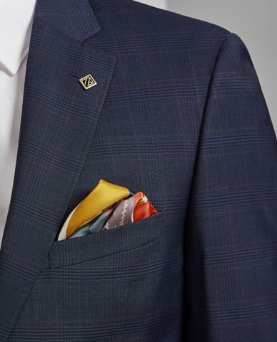  TED BAKER - Khăn tay lụa vuông họa tiết mặt trời mọc Ryde 