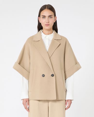  WEEKEND MAX MARA - Áo khoác hai hàng nút nữ tay lỡ Pera 