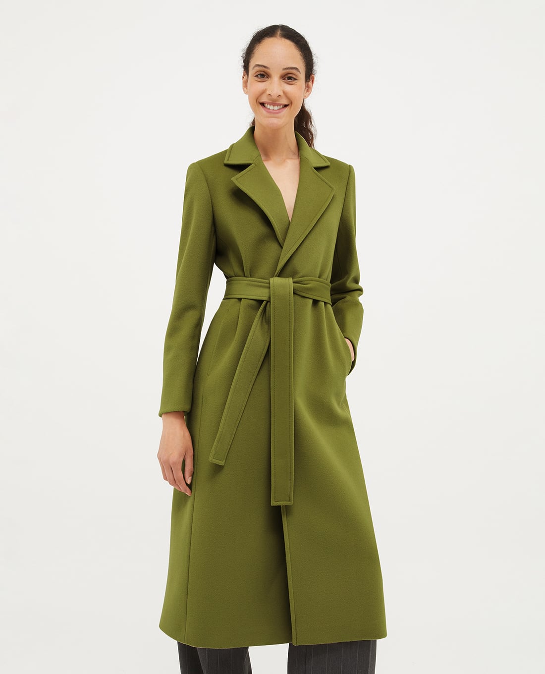 MAX&Co. - Áo khoác măng tô dáng dài phối thắt lưng Longrun1