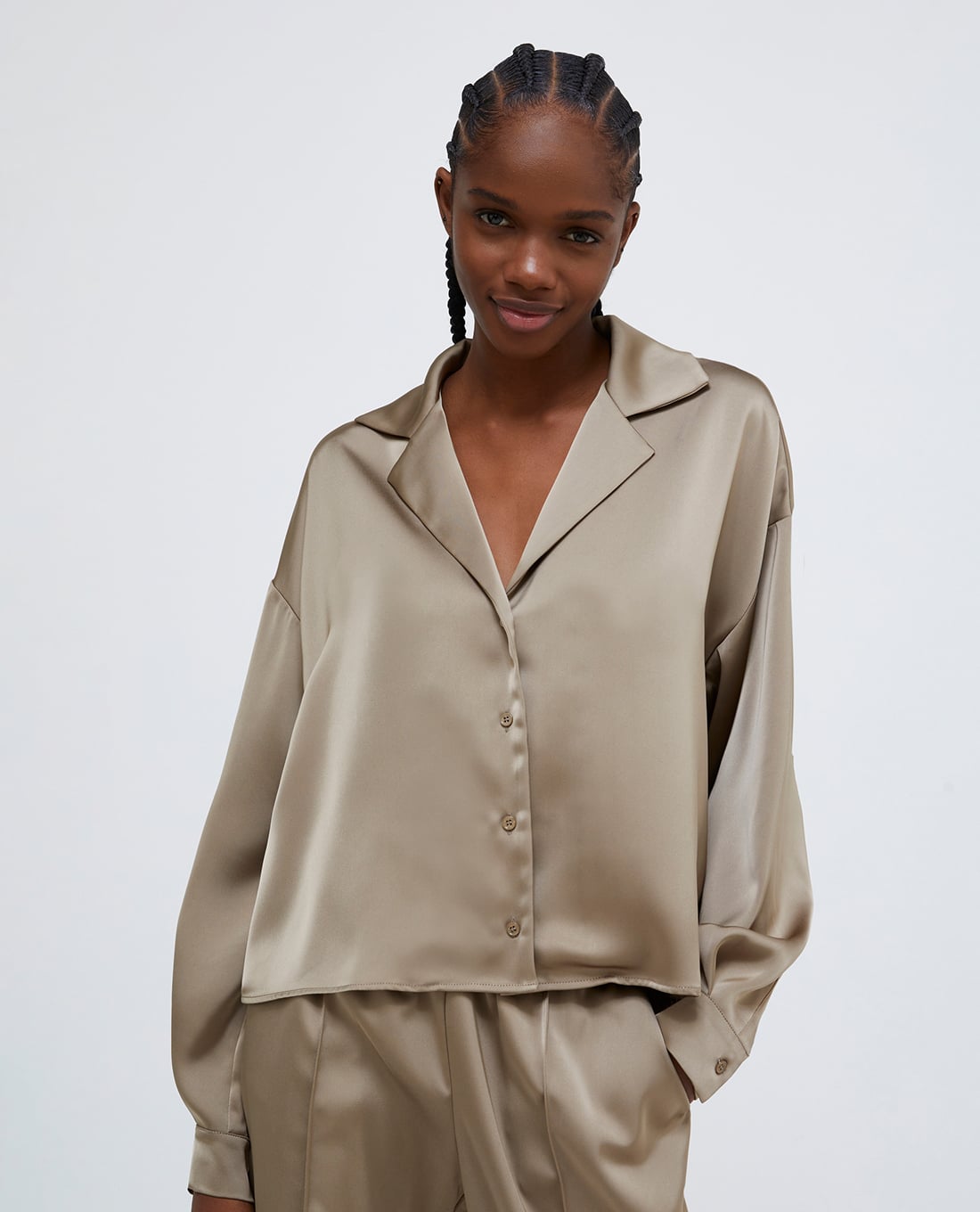 MAX&Co. - Áo sơ mi nữ cổ V tay dài Manolo