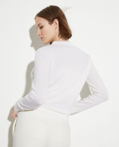  MAX&Co. - Áo dệt kim nữ cổ tròn tay dài Doberman 