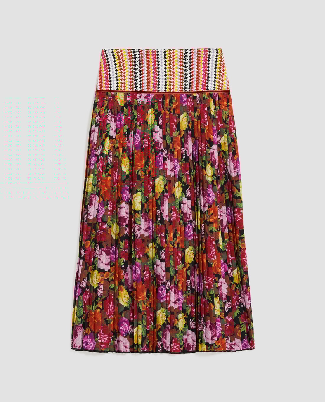 MAX&Co. - Chân váy xếp li midi hoạ tiết Velcro