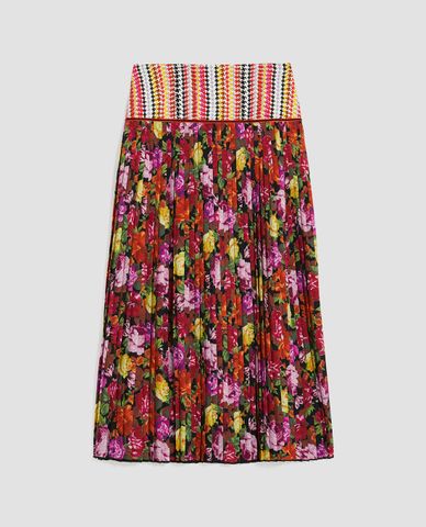  MAX&Co. - Chân váy xếp li midi hoạ tiết Velcro 