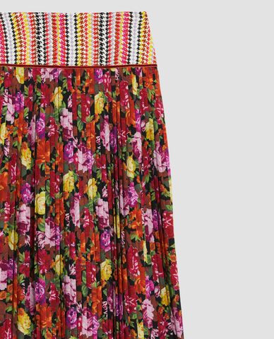  MAX&Co. - Chân váy xếp li midi hoạ tiết Velcro 