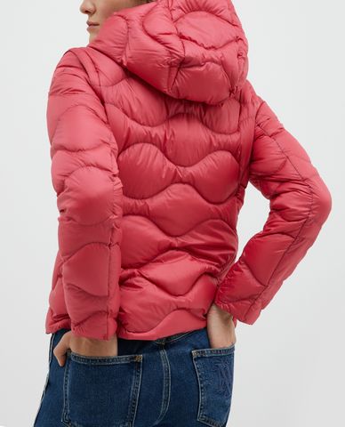  MAX&Co. - Áo khoác kiểu nữ chần bông phối mũ trùm Organino 