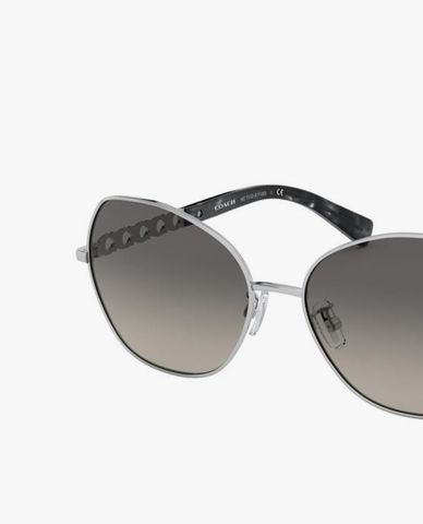  COACH - Kính mát đa giác bo tròn thời trang 