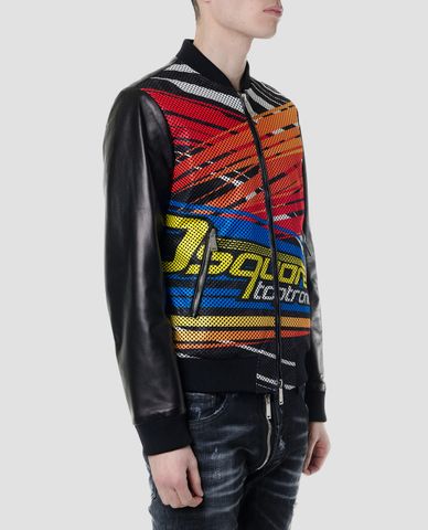  DSQUARED2 - Áo khoác nam chi tiết in Perforated Print 