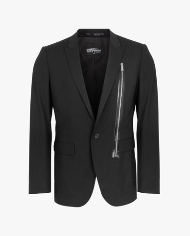  DSQUARED2 - Áo vest nam tay dài phối zip thời trang 