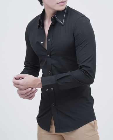  DSQUARED2 - Áo sơ mi nam dáng ôm tay dài 