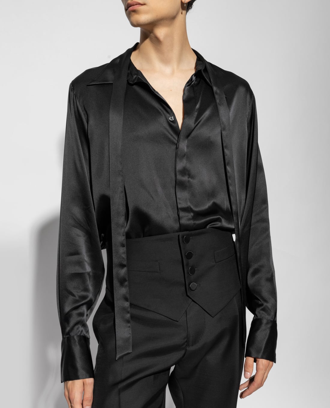 DSQUARED2 - Áo vest nam Tuxedo With Boutonniere