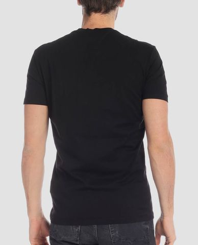  DSQUARED2 - Áo thun nam cổ tròn chữ in họa tiết Caten 