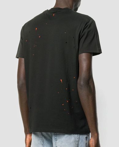  DSQUARED2 - Áo thun nam cổ tròn chữ in độc đáo 