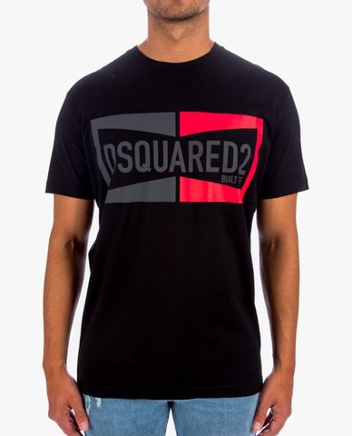  DSQUARED2 - Áo thun nam cổ tròn tay ngắn White Cotton 