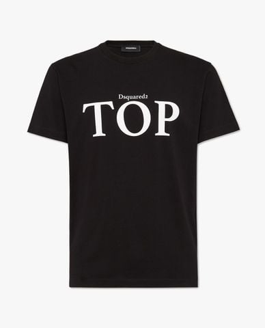  DSQUARED2 - Áo thun nam cổ tròn tay ngắn phối logo Top 