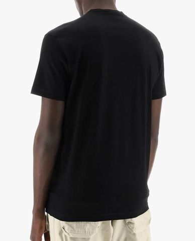  DSQUARED2 - Áo thun nam cổ tròn tay ngắn phối logo Made With Love 