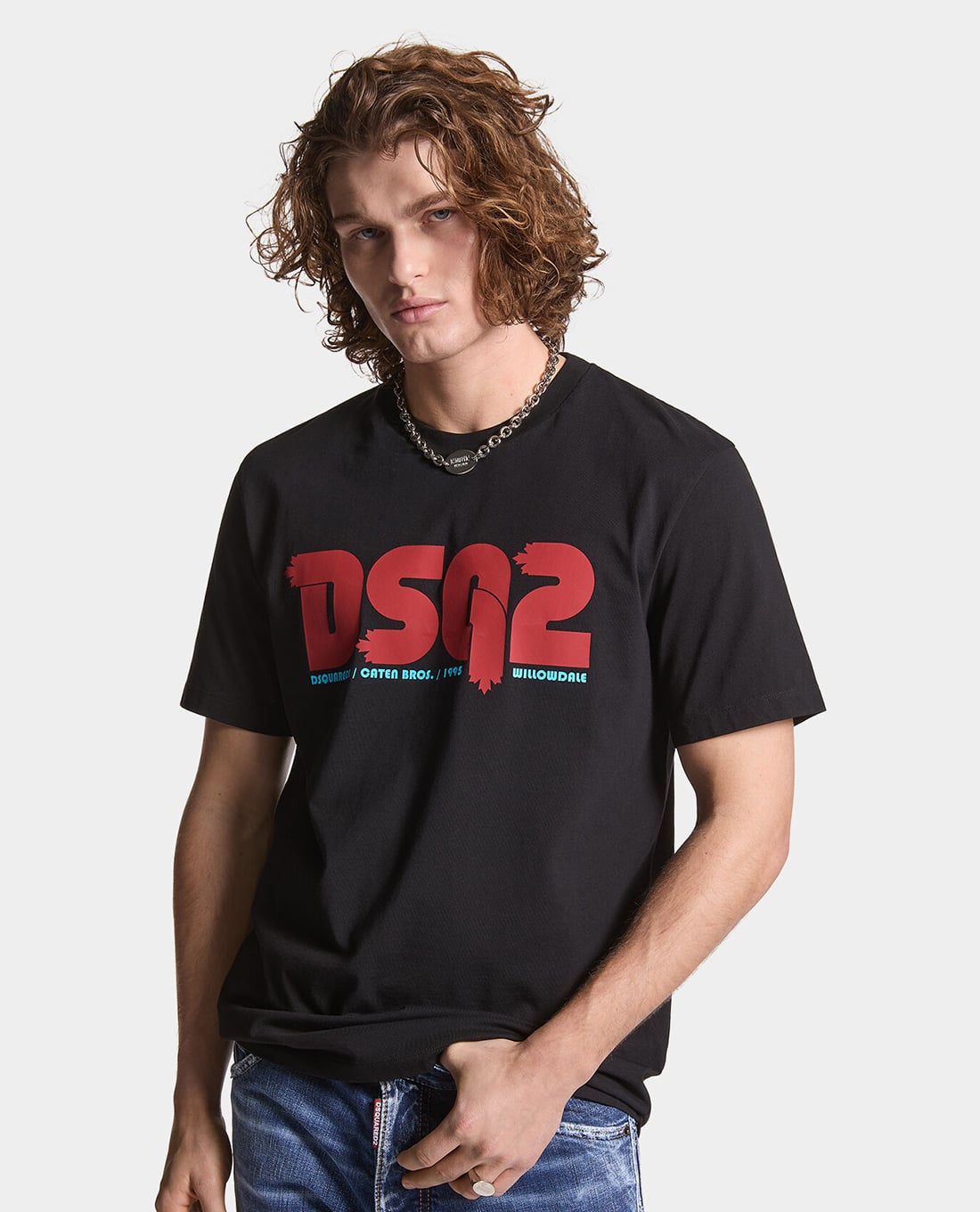 DSQUARED2 - Áo thun nam cổ tròn tay ngắn DSQ2