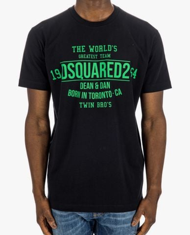  DSQUARED2 - Áo thun nam cổ tròn tay ngắn Printed 