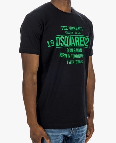  DSQUARED2 - Áo thun nam cổ tròn tay ngắn Printed 