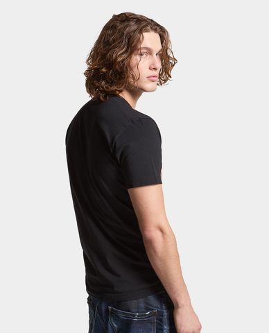  DSQUARED2 - Áo thun nam cổ tròn tay ngắn hiện đại Keep Moving 