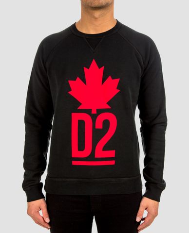 DSQUARED2 - Áo sweatshirt nam phối viền D2 