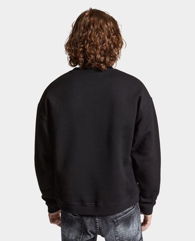 DSQUARED2 - Áo sweatshirt nam cổ tròn tay dài Brushed 