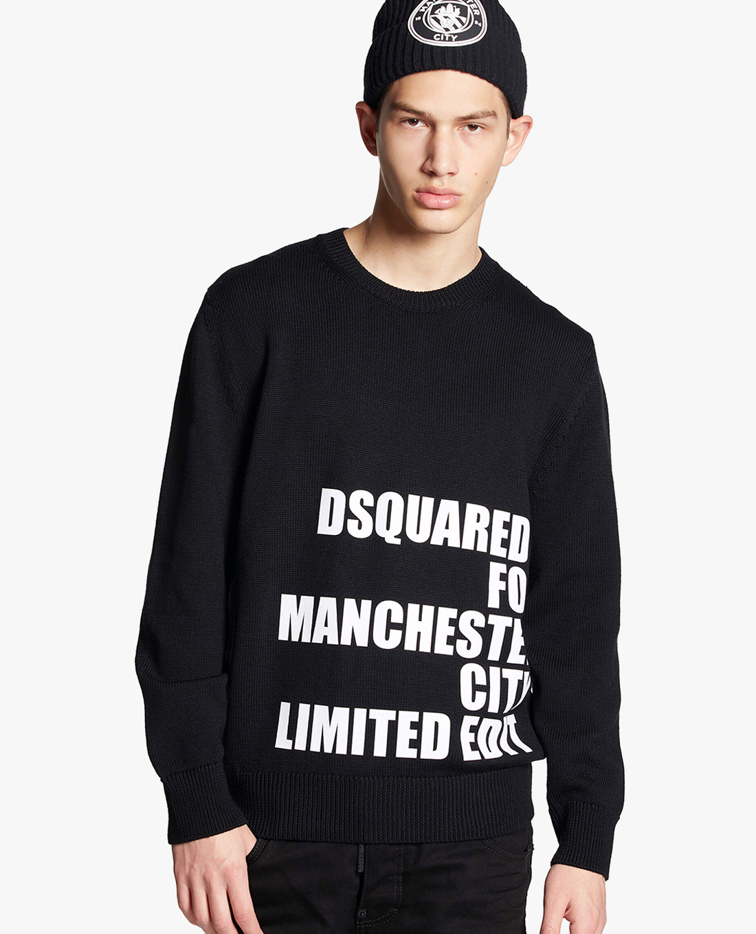 DSQUARED2 - Áo sweatshirt nam tay dài Dsquared2 x Manchester City