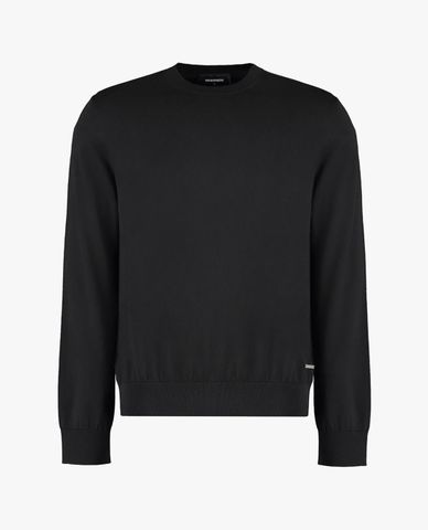  DSQUARED2 - Áo sweater nam cổ tròn tay dài thanh lịch 