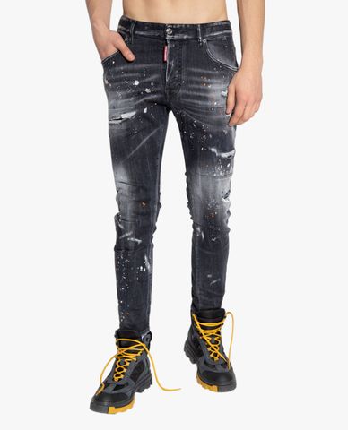  DSQUARED2 - Quần jeans nam phom ôm wash bạc bụi bặm 