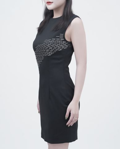  DSQUARED2 - Đầm mini sát nách đính hạt cườm 