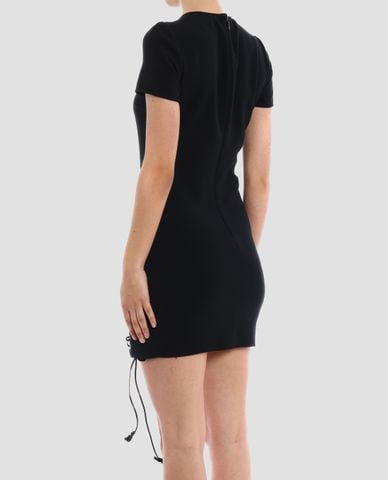  DSQUARED2 - Đầm mini phối dây da Grommet 