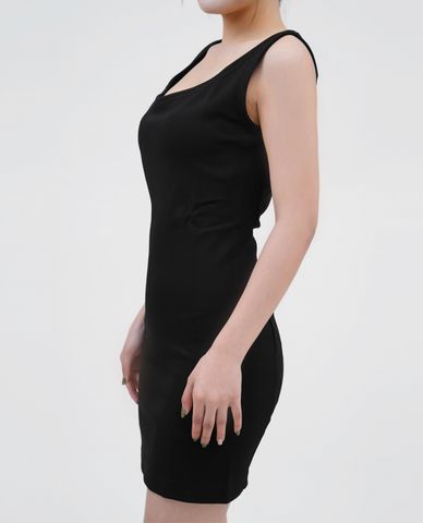  DSQUARED2 - Đầm mini sát nách Full Black 