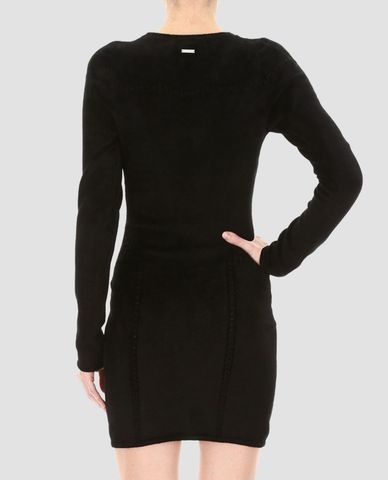  DSQUARED2 - Đầm mini ôm body tay dài cổ tròn Chenille 