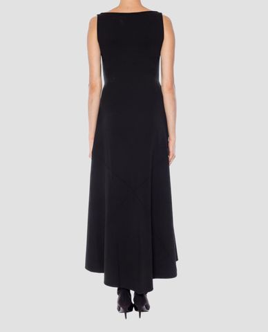  DSQUARED2 - Đầm midi sát nách cổ chữ V phối dây buộc nơ 