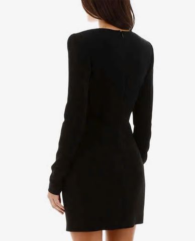  DSQUARED2 - Đầm mini ôm phối cổ chữ V 