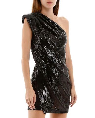  DSQUARED2 - Đầm mini ôm Micro Sequins 