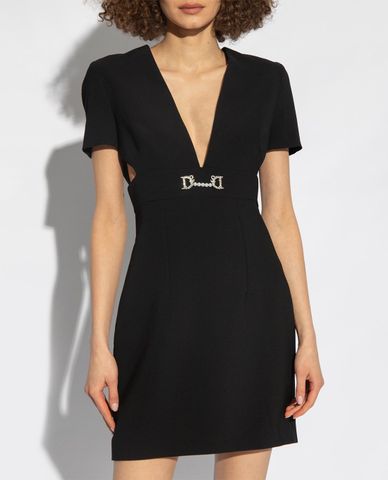  DSQUARED2 - Đầm cut out mini cổ V quyến rũ Jewel 