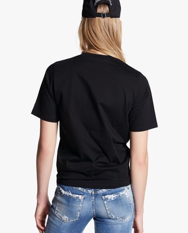  DSQUARED2 - Áo thun nữ cổ tròn tay ngắn Easy 