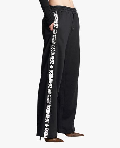  DSQUARED2 - Quần dài nữ ống rộng lưng thun 