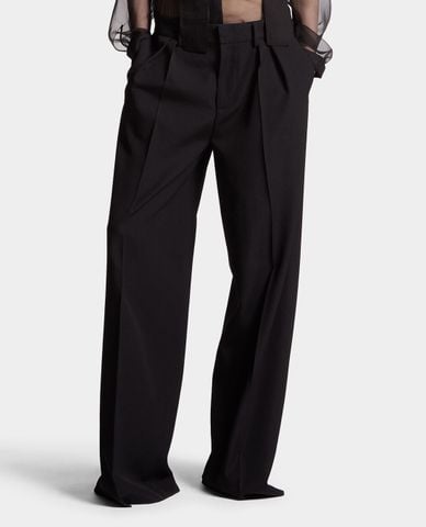  DSQUARED2 - Quần ống rộng nữ phom suông hiện đại Giant 