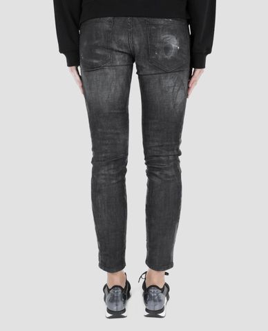  DSQUARED2 - Quần jeans nữ phom ôm hiệu ứng khói Cigarette 