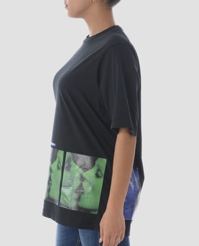  DSQUARED2 - Áo thun nữ cổ tròn in hình Mert & Marcus x Dsquared2 