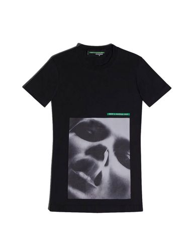  DSQUARED2 - Áo thun nữ cổ tròn cá tính Mert & Marcus x Dsquared2 