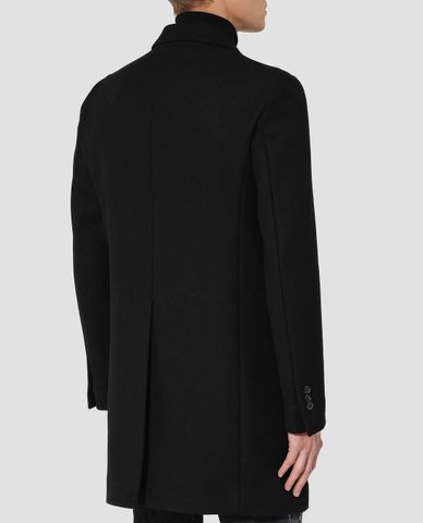  DSQUARED2 - Áo khoác nam phom dài phối túi da 