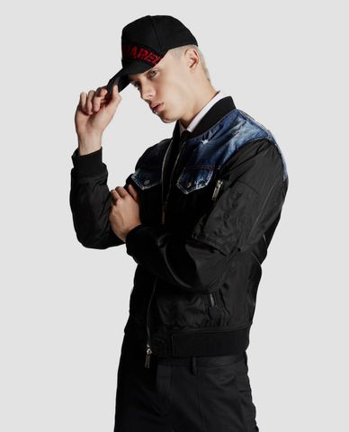  DSQUARED2 - Áo khoác nam phối jeans Jassen 