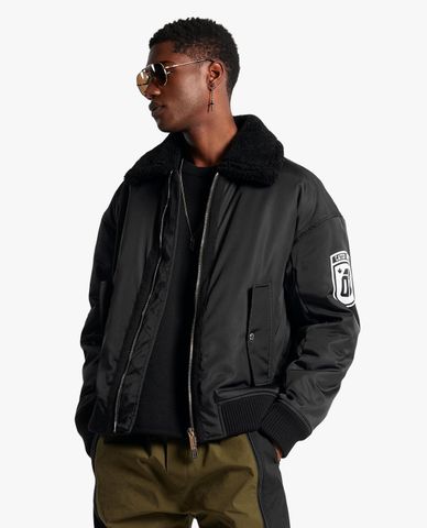  DSQUARED2 - Áo khoác bomber nam cổ bẻ tay dài Cyprus 